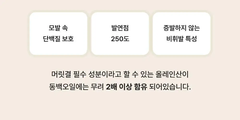 [끈적임제로/열보호] 애쉬로렌 제주 동백오일 헤어에센스 80ml 상세페이지 15